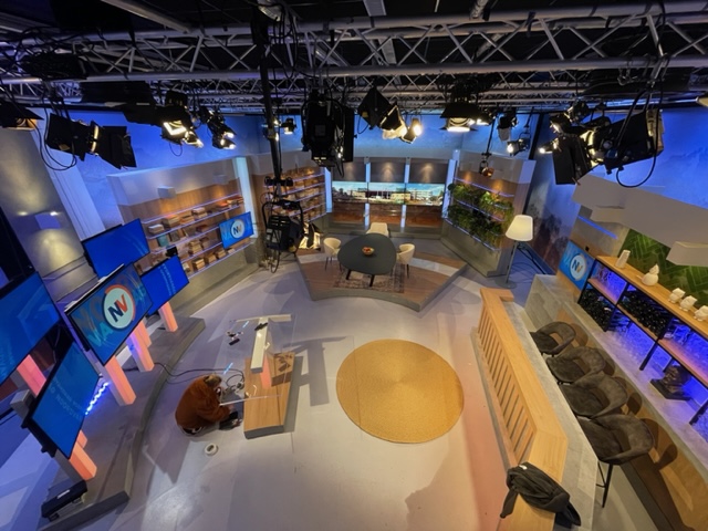 RTV Noord studio - Nieuw decor